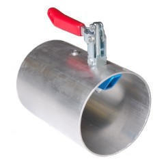 Aluminiumd&amp;#252;se mit Klemmzange, DN 125