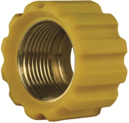 &amp;#220;berwurfmutter gelb f&amp;#252;r Waschger&amp;#228;tepressnippel M22 IG, &amp;#216; = 16,4 mm