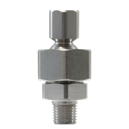 D&amp;#252;senhalter schwenkbar, Edelstahl, 1/4&amp;quot; AG- 1/4&amp;quot; IG