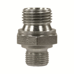 Doppelnippel reduziert 1/4&amp;quot;AG-3/8&amp;quot;AG-BSP, 60&amp;#176;