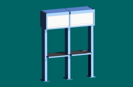 Anbaus&amp;#228;ule AS 4 zu Stands&amp;#228;ule ES 4