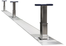 Unterflur Stempelhebeb&amp;#252;hne UL3 mit 3 Hebes&amp;#228;ulen, 3 x 15 Tonnen