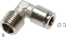 Steckanschluss IQS-MSV Winkel R 1/8" AG - 8 mm