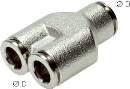 Y-Vertreiler steckbar für 6 mm Luft-Schlauch