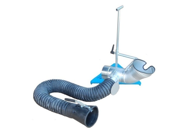 Abgastrichter mit Stativ f&amp;#252;r 2-stufige Auspuffanlagen, DN 125