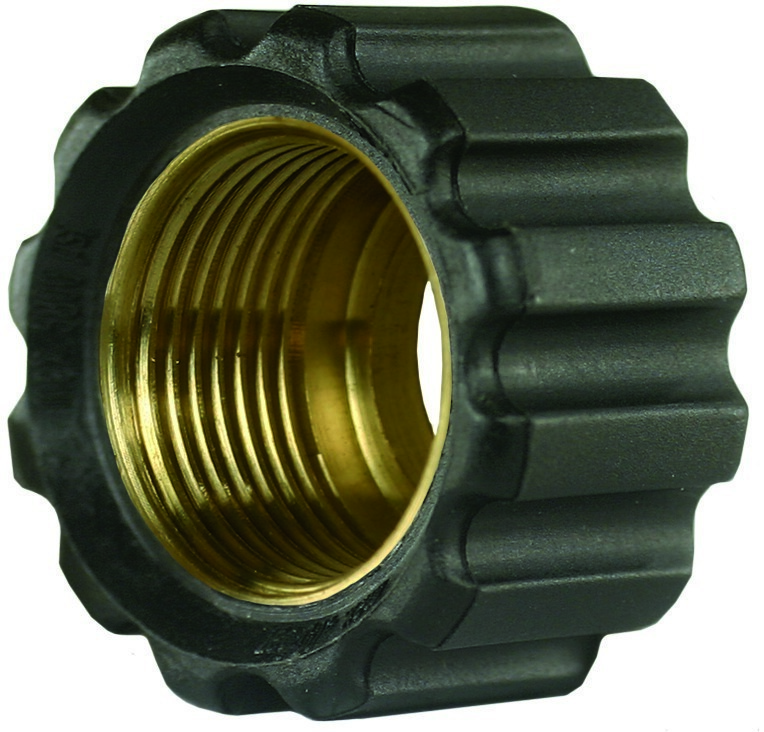 &amp;#220;berwurfmutter schwarz f&amp;#252;r Waschger&amp;#228;tepressnippel M22 IG, &amp;#216; = 16,4 mm