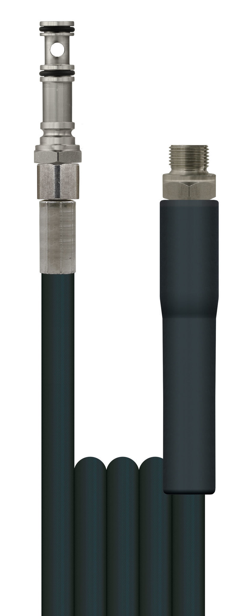 Hochdruckschlauch schwarz 15 m DN 6, 1SN, GKS (13,9 mm &amp;#216; - 3/8 AG