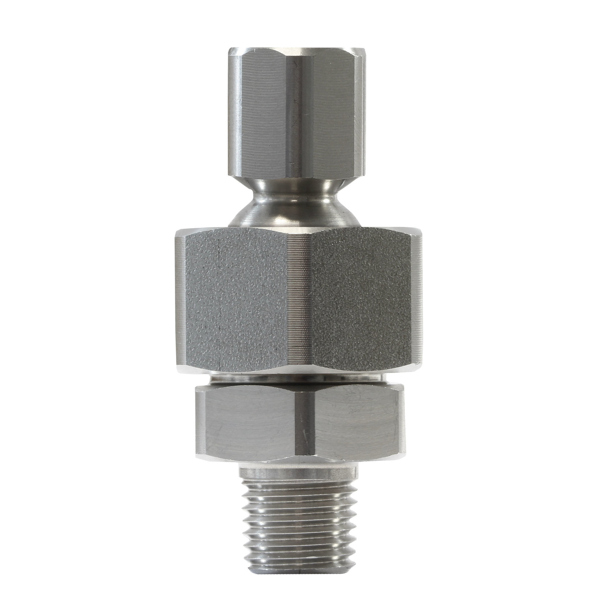 D&amp;#252;senhalter schwenkbar, Edelstahl, 1/4&amp;quot; AG- 1/4&amp;quot; IG