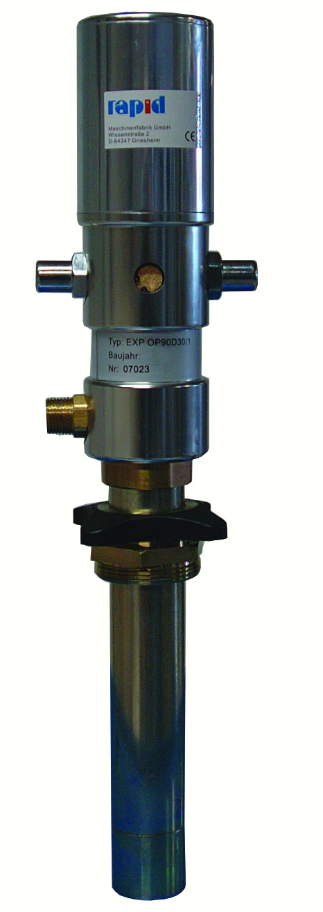Pneumatische Fass&amp;#246;lpumpe Modell OP90 D25/1 5:1