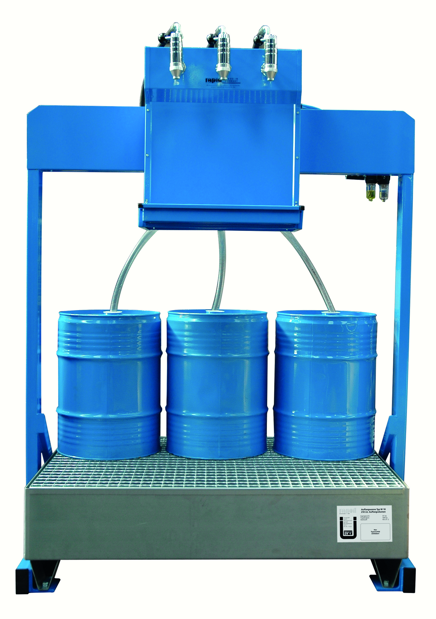 Abf&amp;#252;llplatz Modell GTK 200//2-P, pneumatische Pumpen