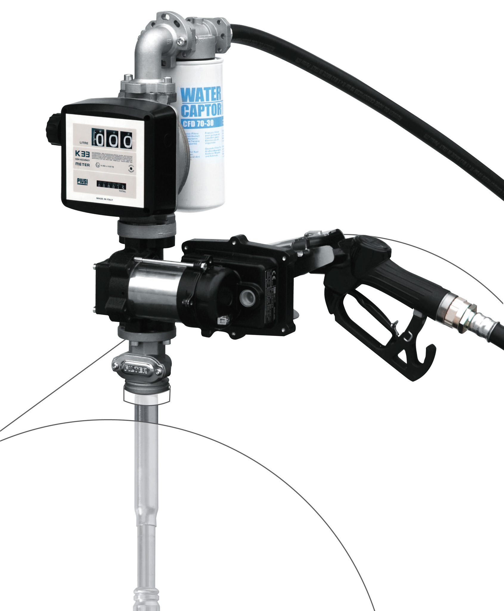 Fasspumpe elektrisch Modell EX 50 230V f&amp;#252;r Benzin, Kerosin und Diesel