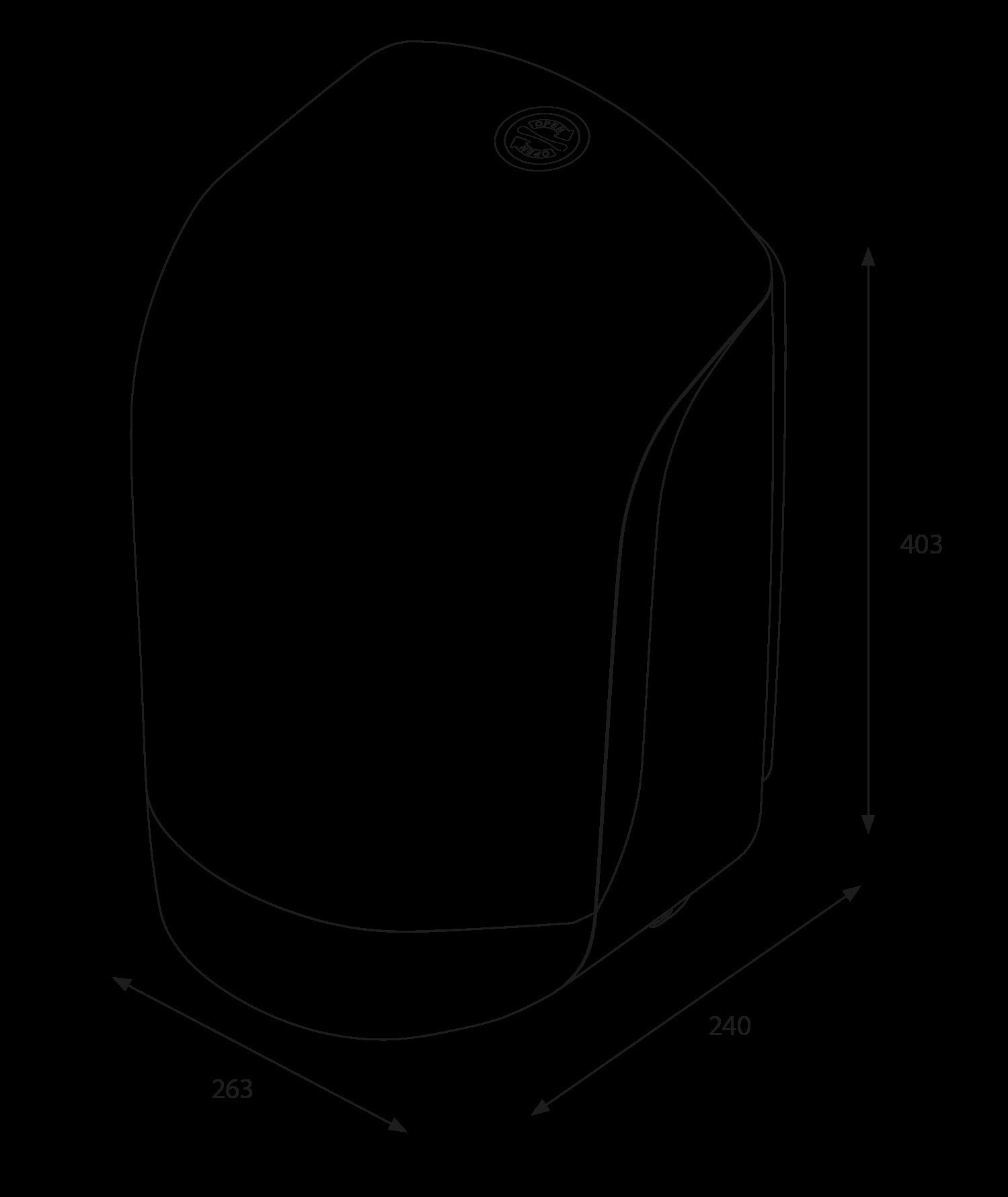 Katrin Rollenspender zu Handtuch-Rolle Classic M2, weiss, Center-Entnahme