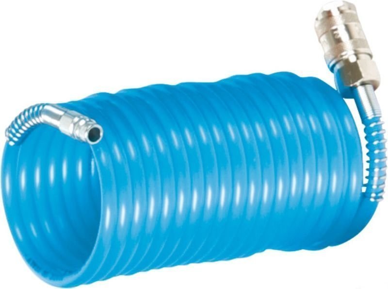 Spiralschlauch 6 m mit Anschl&amp;#252;ssen