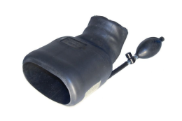 Abgasd&amp;#252;se spezial oval gross, mit pneumatischer Bet&amp;#228;tigung, DN 100