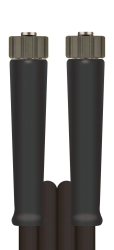 Hochdruckschlauch schwarz 10 m DN 10, 1SN, M22 IG