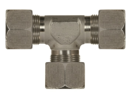 Schneidringverschraubung Typ T 24&amp;#176; Stahl verzinkt 22 mm L