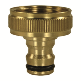 Wasserschnellkupplung Hahnst&amp;#252;ck 1/2&amp;quot; IG Messing mit Flachdichtung