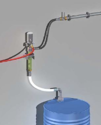 Pneumatisches Set mit Wandpumpe f&amp;#252;r oelige Medien cplt.