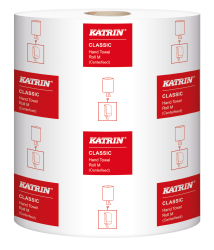 Katrin Handtuch-Rolle Classic M2 weiss, 2-lagig, mittig- und aussen-Entnahme