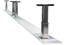 Unterflur Stempelhebebühne UL4 mit 4 Hebesäulen, 4 x 15 Tonnen