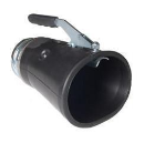 Abgastrichter mit Klemmzange für PKW, DN 75