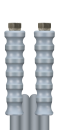 Greyflex Hochdruckschlauch grau 2,5 m DN 10, 3/8" DKR - 3/8" DKR Edelstahl