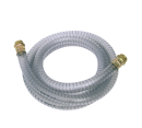 Saugschlauch transparent mit Fussventil und Filter DN 25, 1,6 m 1&quot; AG