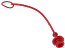 Hydraulik Staubschutzstecker rot, zu 1/4&quot; Schnellverschluss-Kupplung