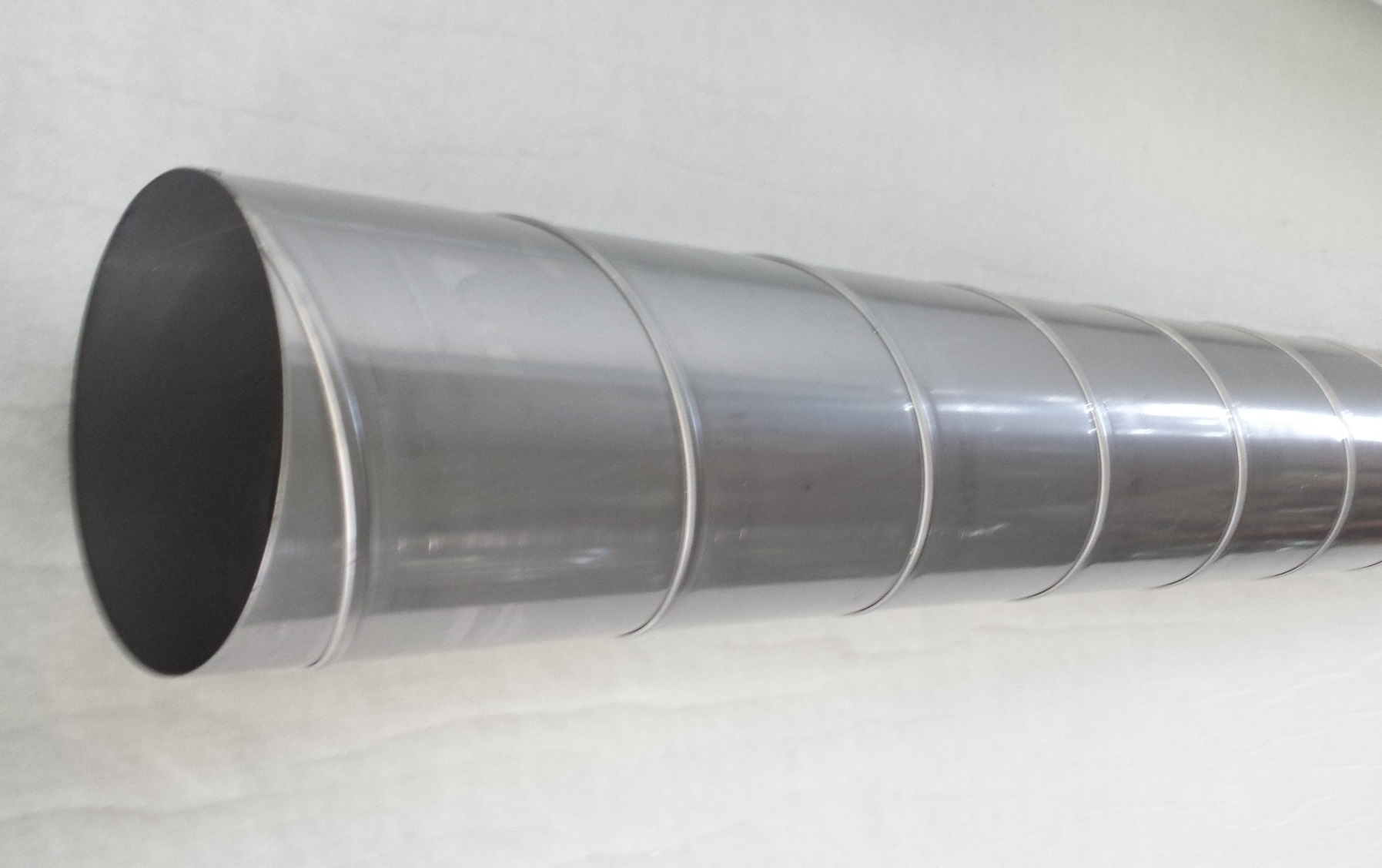 Wickelfalzrohr komplett, &amp;#216; 200 mm, Edelstahl