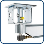 Deckenkreisel oder Wandschwenkarm Typ KR 2.5 Hochdruck inox, 360° 180° drehbar