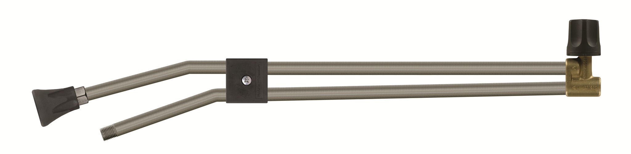 Doppelstrahlrohr mit Ventil ST-53 oben und D&amp;#252;senschutz ST-10 mit Niederdruckd&amp;#252;se &amp;amp; Anschluss 1/4&amp;quot;