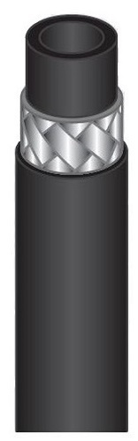 Hochdruckschlauch schwarz, DN 06, 1SN, 210 bar, per Meter