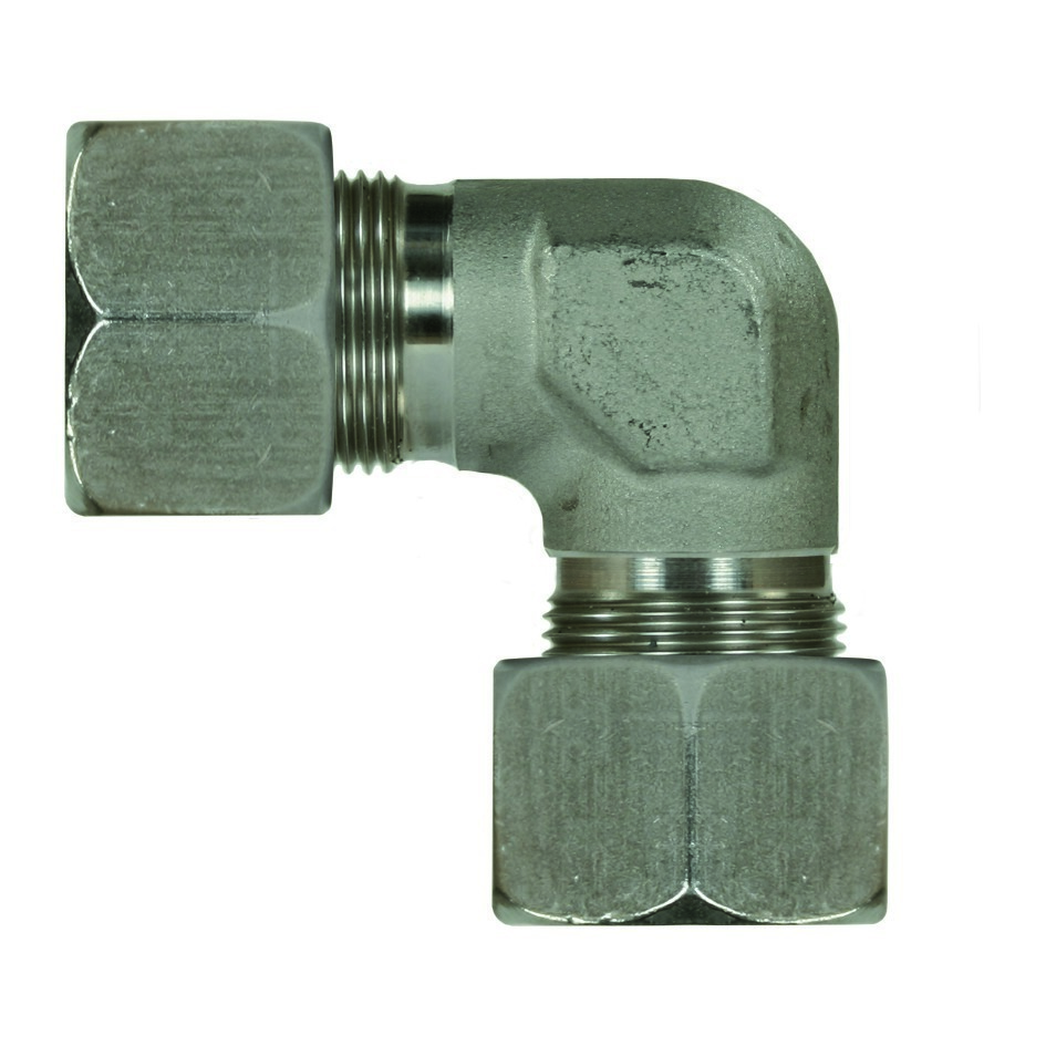 Schneidringverschraubung Typ W, Edelstahl 22 mm, 90&amp;#176; L