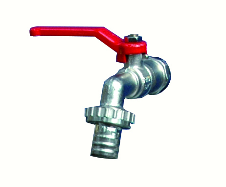 Fasskugelhahn, vernickelt 3/4&amp;quot; mit Teflondichtungen