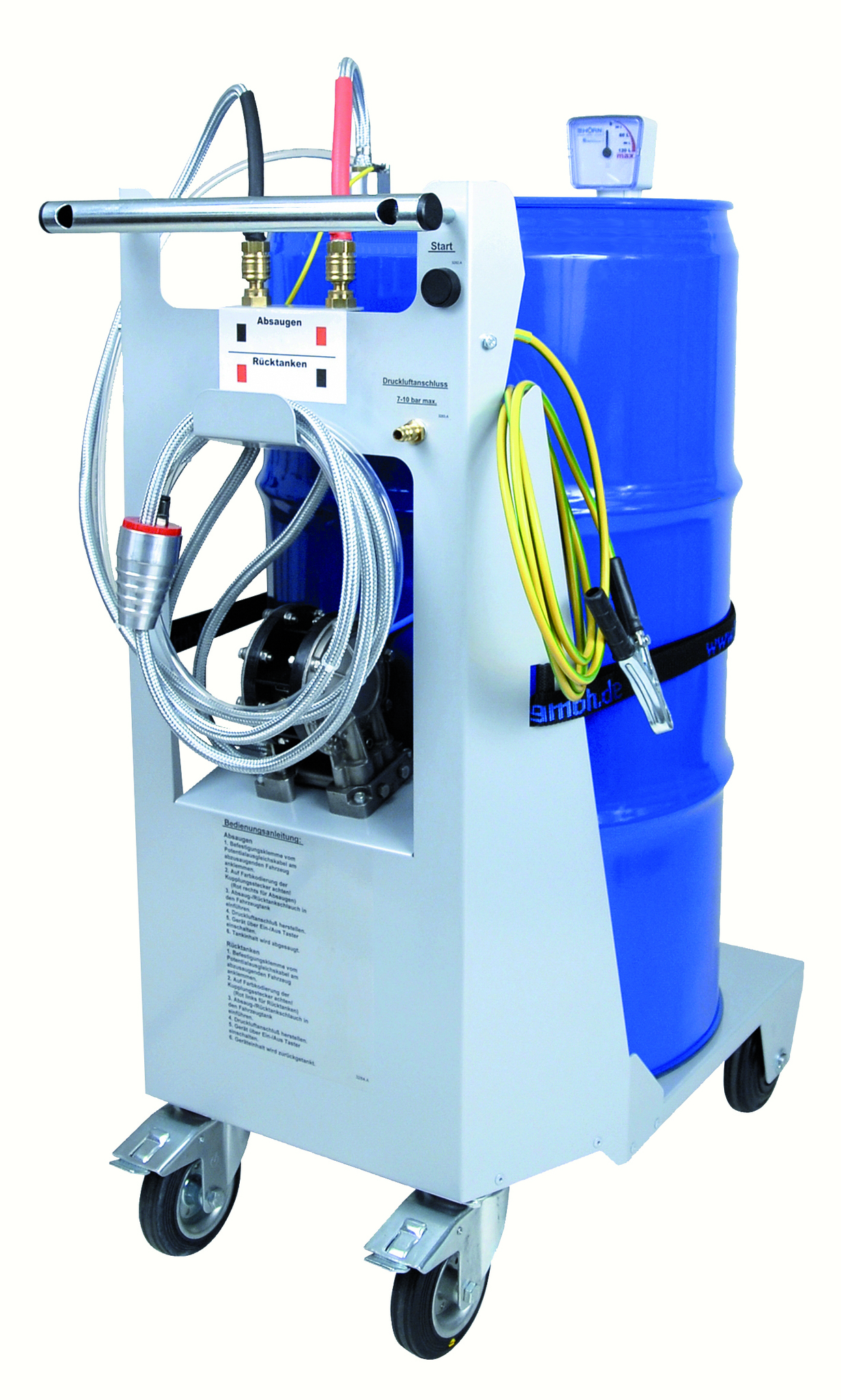 Benzin- und Diesel-Absauger mobile Ausf&amp;#252;hrung Mod. BAW 120 E