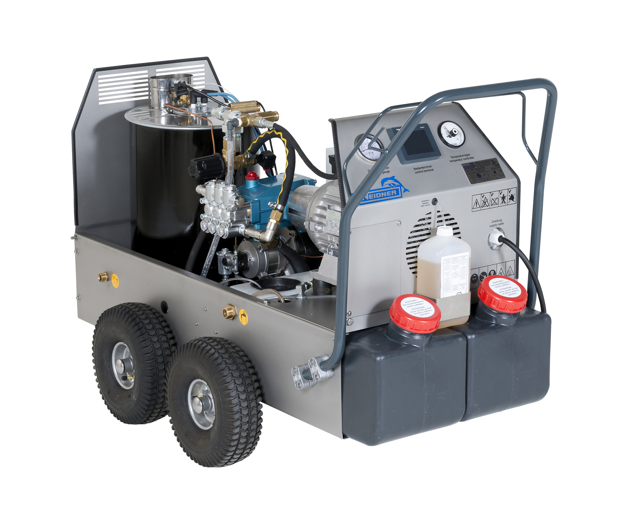 Hochdruckreiniger Waschb&amp;#228;r S3000 CAT-Pumpe, &amp;#246;lbeheizt, ES-Rahmen, SPS-Steuerung mit Touchscreen