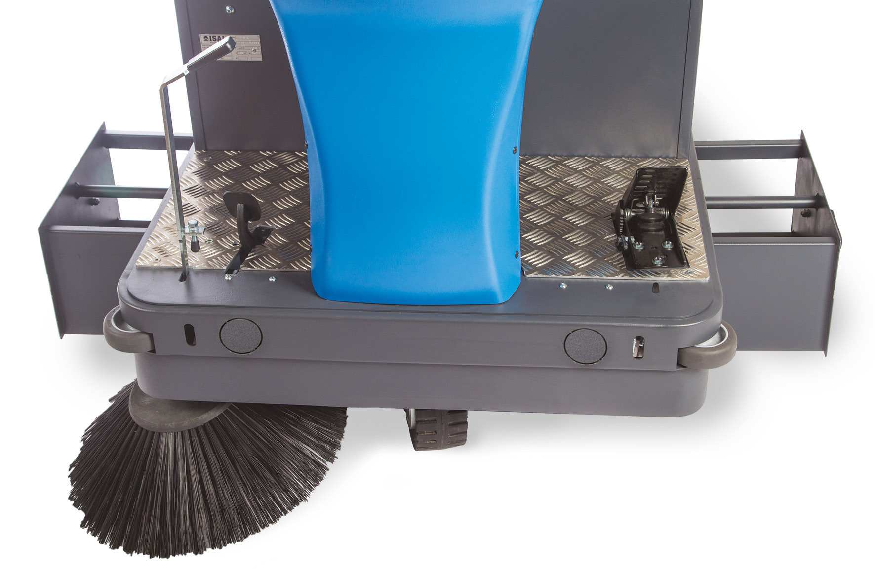 Kehrsaugmaschine Star 1-100 B, Arbeitsbreite 110 cm mit 2 Seitenbesen, Aufsitzger&amp;#228;t