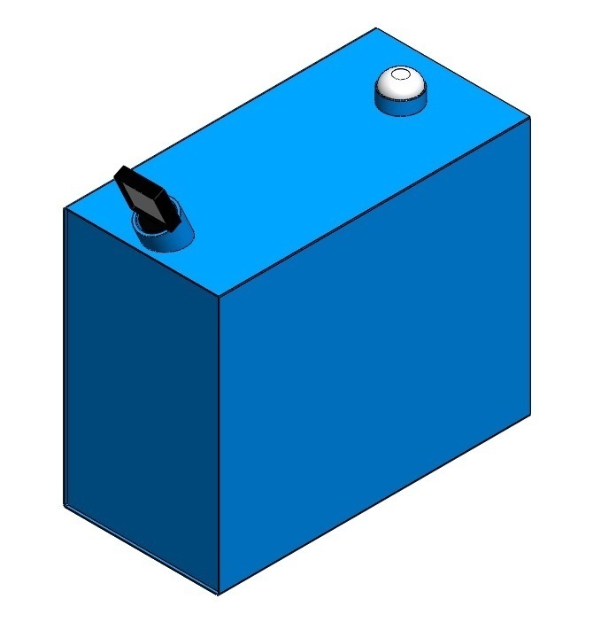 Falloelbeh&amp;#228;lter 80 lt Stahl liegend