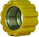 Überwurfmutter gelb für Waschgerätepressnippel M22 IG, Ø = 16,4 mm