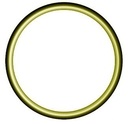 OP O-Ring 22 HNBR gelb oder grün, für Oel