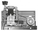 Kompressor-Einheit 2-Zylinder Modell Industrie PRB 7.5 TST