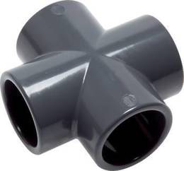 PVC-U Kreuz-Stück 20 mm innen-Ø, PN-16