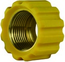 Überwurfmutter gelb für Waschgerätepressnippel M22 IG, Ø = 16,4 mm